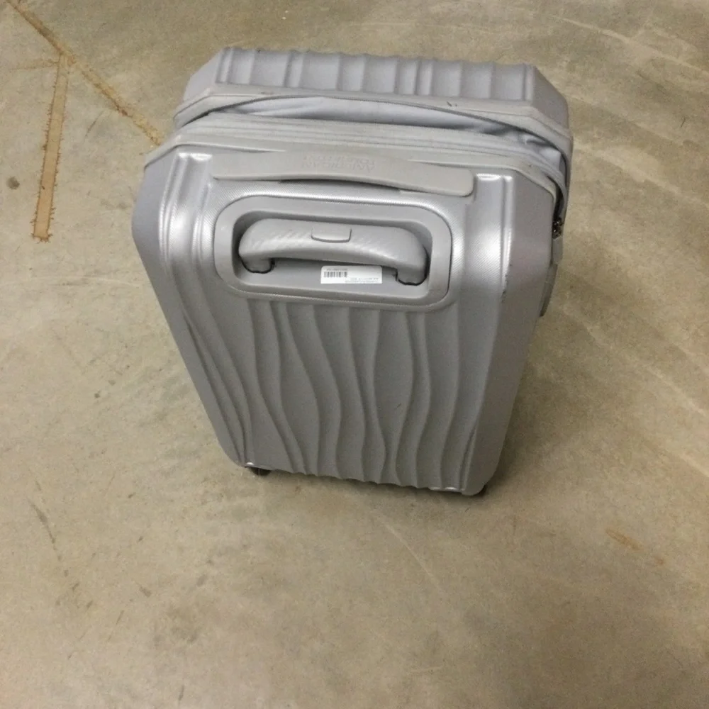 Silver Hardside Carry-On Spinner Luggage - Men Bags